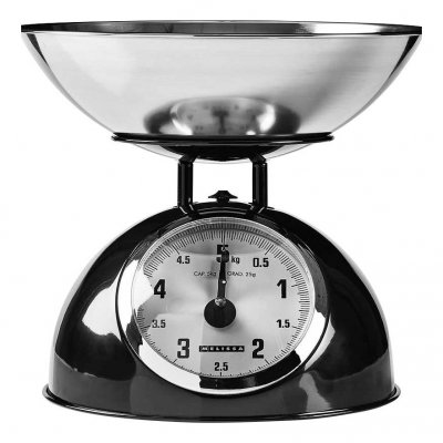 MELISSA Balance de cuisine analogique metal capacite 5 kg noir