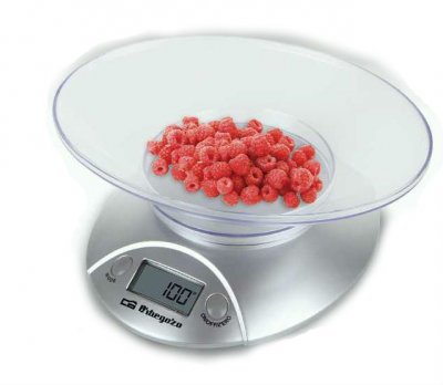 ORBEGOZO Balance De Cuisine &Eacute;lectronique  Pc 1009/ Jusqu'&agrave; 3kg/ Argent