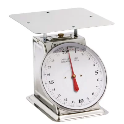 BRON COUCKE Balance de cuisine m&eacute;canique 20kg - 100g  bm20 - blanc/gris