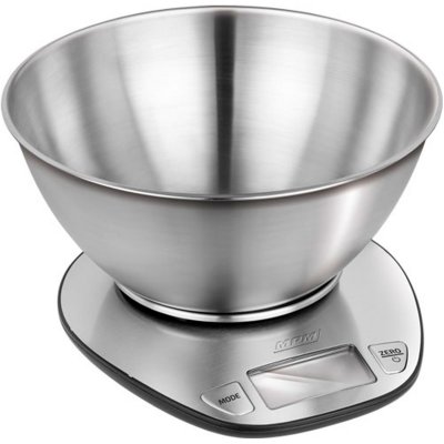 MPM Balance de cuisine num&eacute;rique &agrave; bol amovible acier inoxydable, pr&eacute;cision, 5 kg, , mwk-05m, ,