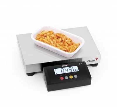 GRAM Balance de Cuisine Professionnelle 30 kg - - - Inox 400x300x102mm