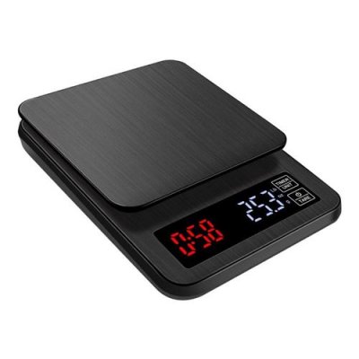 QUMOX Balance de Cuisine -  - Mod&egrave;le Pr&eacute;cision &agrave; Caf&eacute; - 3KG - 1g - &Eacute;cran LCD USB inclus
