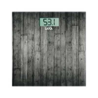 LAICA Balance &eacute;lectronique ""bois fonc&eacute;"" 180 kg.