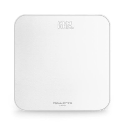 ROWENTA Balance &eacute;lectronique Classic BS1901V0 blanc carr&eacute; p&egrave;se-personne