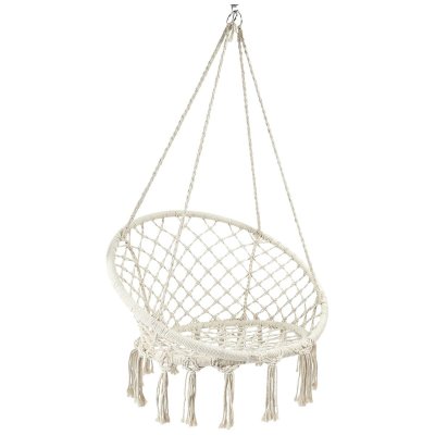 ALTOBUY Balancelle Boh&egrave;me en Macram&eacute; Beige - CMP_Drop