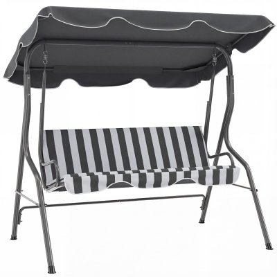OUTSUNNY Balancelle De Jardin 3 Places Avec Coussin