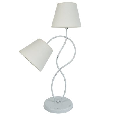 TOSEL Balazuc lampe a poser acier c&eacute;rus&eacute;e 40x40x65 cm - blanc FTO5603950638672