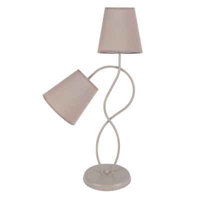 TOSEL Balazuc lampe a poser acier c&eacute;rus&eacute;e 40x40x65 cm - taupe FTO5603950638696