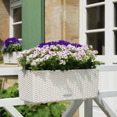 Balconera Cottage 50 Lechuza Kit Complet Blanc - 50 cm - Blanc