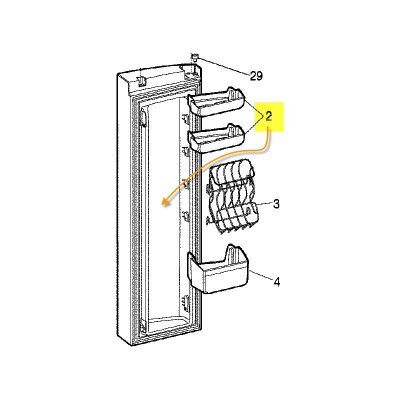 ARISTON GROUP Balconnet De Porte Pour Refrigerateur Ariston - C00266230