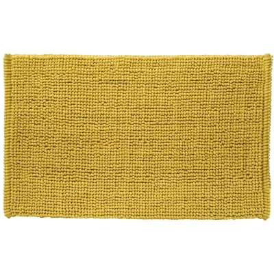 GUY LEVASSEUR BALI - Tapis de bain en polycoton uni jaune 50x80cm