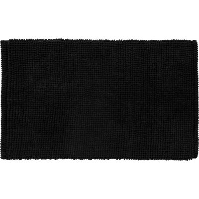 GUY LEVASSEUR BALI - Tapis de bain en polycoton uni noir 50x80cm