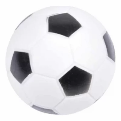PARIS PRIX Balle de foot sonore pour chien - NOIR/BLANC - &Oslash;9,2 cm