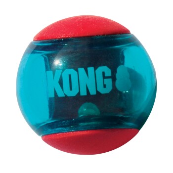 KONG Balle  Squeezz Action pour chien - taille M : 6 cm de diam&egrave;tre