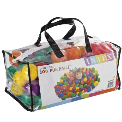 INTEX Balles 100 Pcs Pour Piscine, Pataugeoire, Aire De Jeux  49602