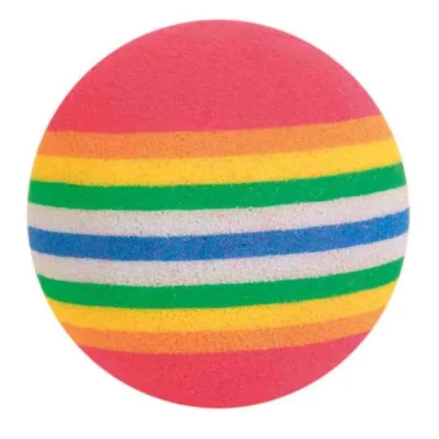 TRIXIE Balles Arc-En-Ciel , &Oslash; 3,5 Cm, 4 Pcs - 4097 - Mon Animalerie