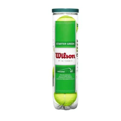 WILSON Balles de tennis Easy play tube 4 balles Jaune taille : UNI r&eacute;f : 96194