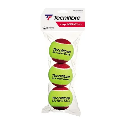 TECNIFIBRE Balles de tennis  Sachet de 3 balles My New Ball