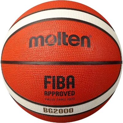 MOLTEN Ballon De Basket D'entra&icirc;nement, Caoutchouc, Adh&eacute;rent, 12f