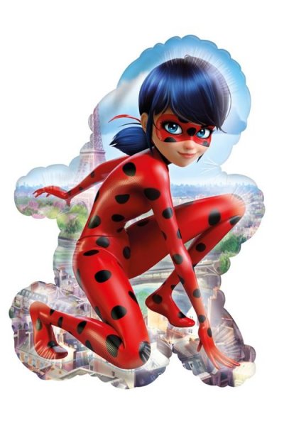 Ballon En Aluminium Ladybug Miraculous&trade; 41 X 58 Cm - Rouge