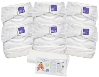 BAMBINO MIO , miosolo pack de couches lavables, blanc