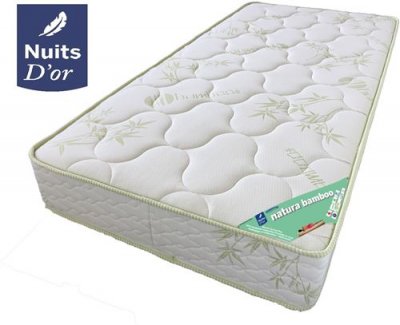 GENERIQUE Bamboo Matelas 90x190 Tr&eacute;s Ferme Densit&eacute; 35 Kg/m3 - 21 Cm + Oreiller &agrave; M&eacute;moire de Forme valeur 89