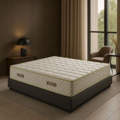 NUITS D OR Bamboo Matelas Densit&eacute; 35 Kg/m3 - Hauteur 21 Cm - Soutien Tr&egrave;s Ferme - Orthop&eacute;dique (140x190)