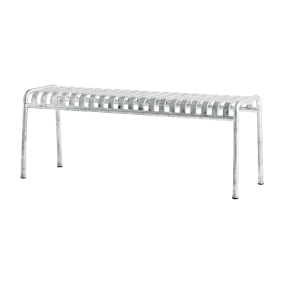 HAY Banc de jardin en m&eacute;tal gris galvanis&eacute; Palissade - 