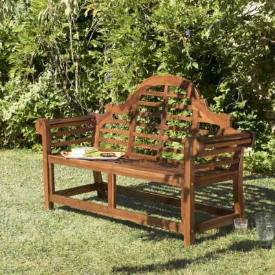 MACABANE Banc De Jardin En Teck ""troxi"" 166cm Naturel - Paris Prix Marron