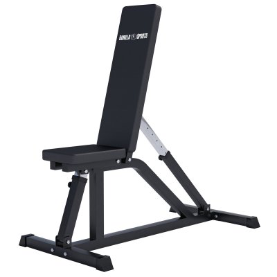 GORILLA SPORTS Banc de musculation multi-positions, noir 