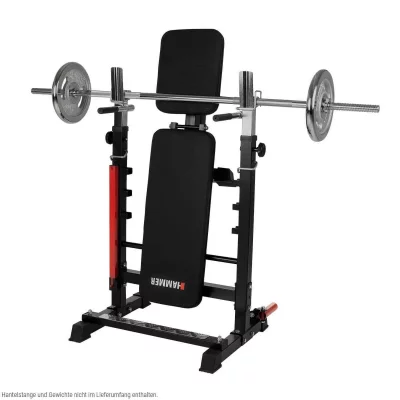 HAMMER Banc de musculation pliant et support d'halt&egrave;res  Force 4,0