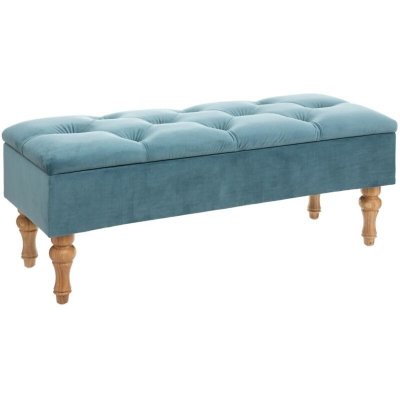 ATMOSPHERA Banc de rangement - 102 x 38 x 41 cm - bleu