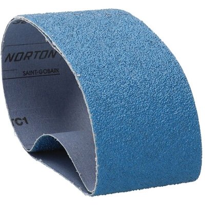 NORTON Bande abrasive - blue tech - lot de 2 - grain 36 - 75x457 mm
