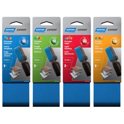 GENERIQUE Bande abrasive - blue tech - lot de 2 - grain 50 - 75x533 mm