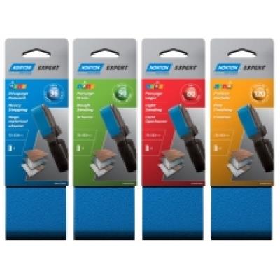 NORTON Bande abrasive - blue tech - lot de 2 - grain 80 - 100x610 mm - 