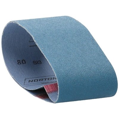 OUTIFRANCE Bande abrasive - blue tech - lot de 2 - grain 80 - 75x457 mm