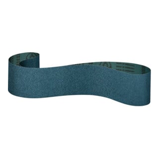 KLINGSPOR Bande abrasive, de 150 x 2000 mm, corindon au zirconium, Grain : 60