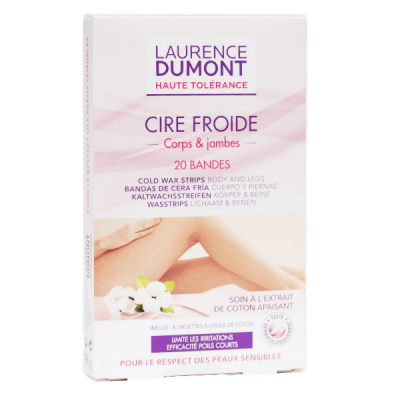 LAURENCE DUMONT Bande De Cire Froide Jambes  - Le Paquet De 20 Bandes