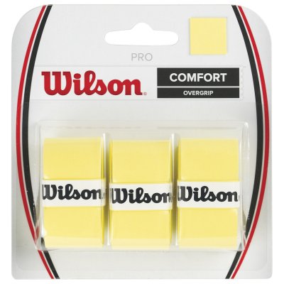 WILSON Bande de Maintien , Pro Overgrip, Unisexe, Jaune, 3 Pi&egrave;ces, WRZ4014YE