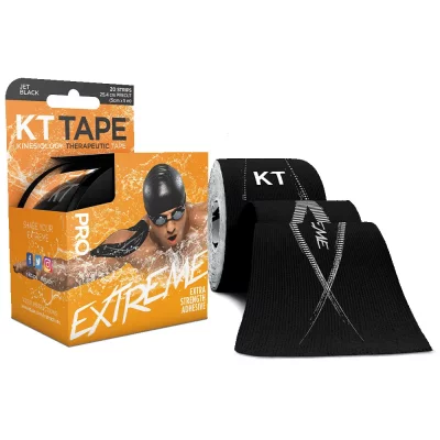 KT TAPE Bande predecoupee  pro extreme noir 20 bandes