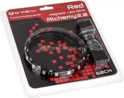 BITFENIX Bandeau LED  Alchemy 2.0 Magnetic 60cm/30 Led (Rouge)