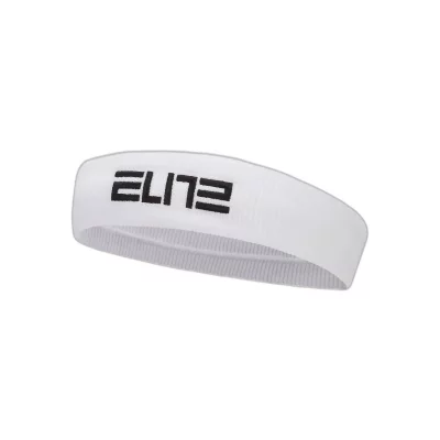 NIKE Bandeau  Elite - Blanc/Noir - Taille Unique - Multisport - Homme