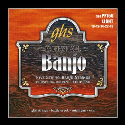 GHS Banjo Phosphor Bronze Light 10-12-14-22-10