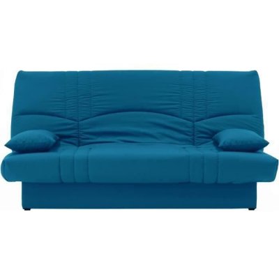 CONFORTEAM Banquette clic clac 3 places - Tissu bleu canard - Style Contemporain - L 190 x P92 cm - DREAM