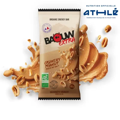 BAOUW  - Cacahu&egrave;te - Crunchy - Barre &eacute;nerg&eacute;tique - Taille unique
