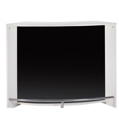 Bar 2 portes 134,5x55,3x104,8 cm blanc et noir - kapik