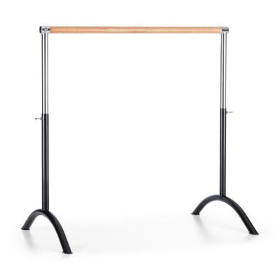 KLAR FIT Bar Lerina Barre danse classique mobile hauteur r&eacute;glable 110x113cm noir