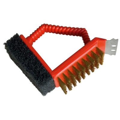 GENERIQUE Barbecook Brosse 3 en 1 Plastique Rouge, 11,5 x 7,2 x 9,5 cm