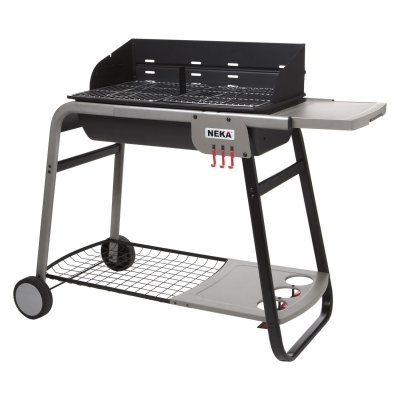 NEKA Barbecue &agrave; charbon Azur pro 120 cm - Noir