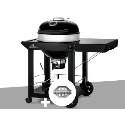 NAPOLEON Barbecue &agrave; charbon  Kettle Pro 57 cm sur chariot + Lot de 2 paniers &agrave; charbon